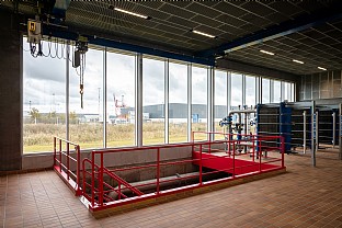  Utloppspumpstation och värmepumpsbyggnad, Renseanlæg Øst Aalborg Forsyning. C.F. Møller. Photo: Peter Sikker Rasmussen