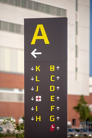  VIA Interior & Exterior Signage. C.F. Møller. Photo: Julian Weyer