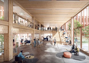  WoodHub, Government Office Hub, Odense. C.F. Møller. Photo: Aesthetica Studio