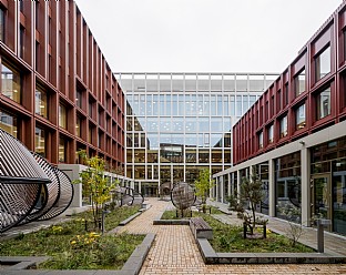  WoodHub, Statligt kontorsnav, Odense. C.F. Møller. Photo: Rasmus Hjortshøj